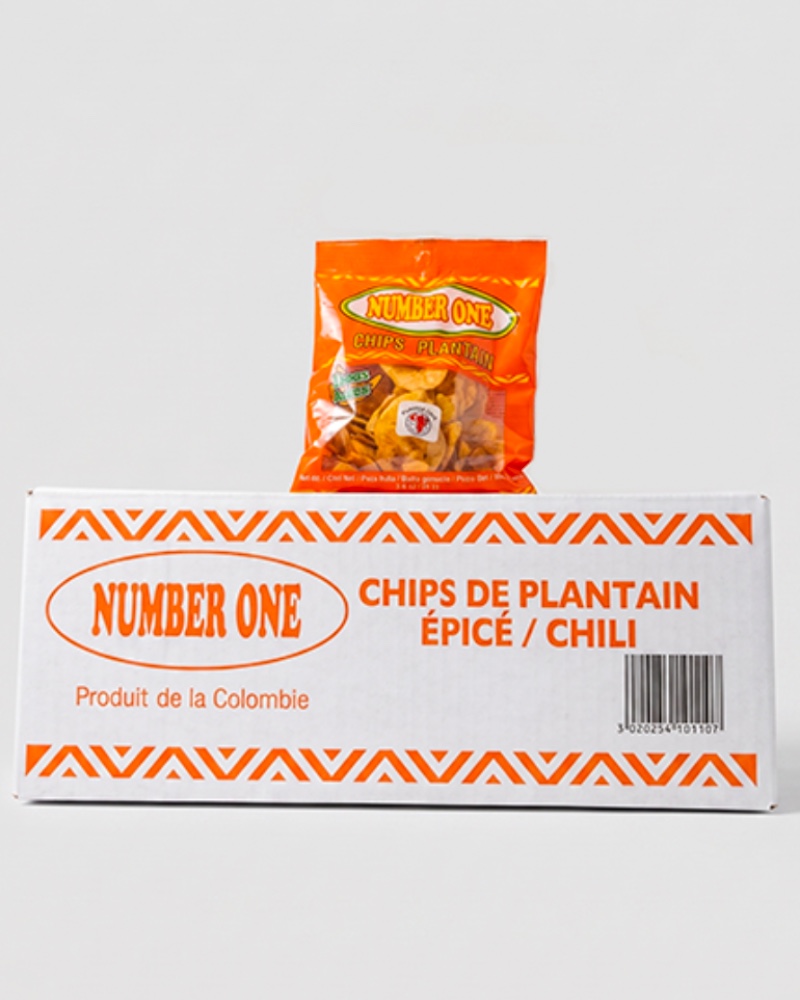 Number One chips plantain épicée