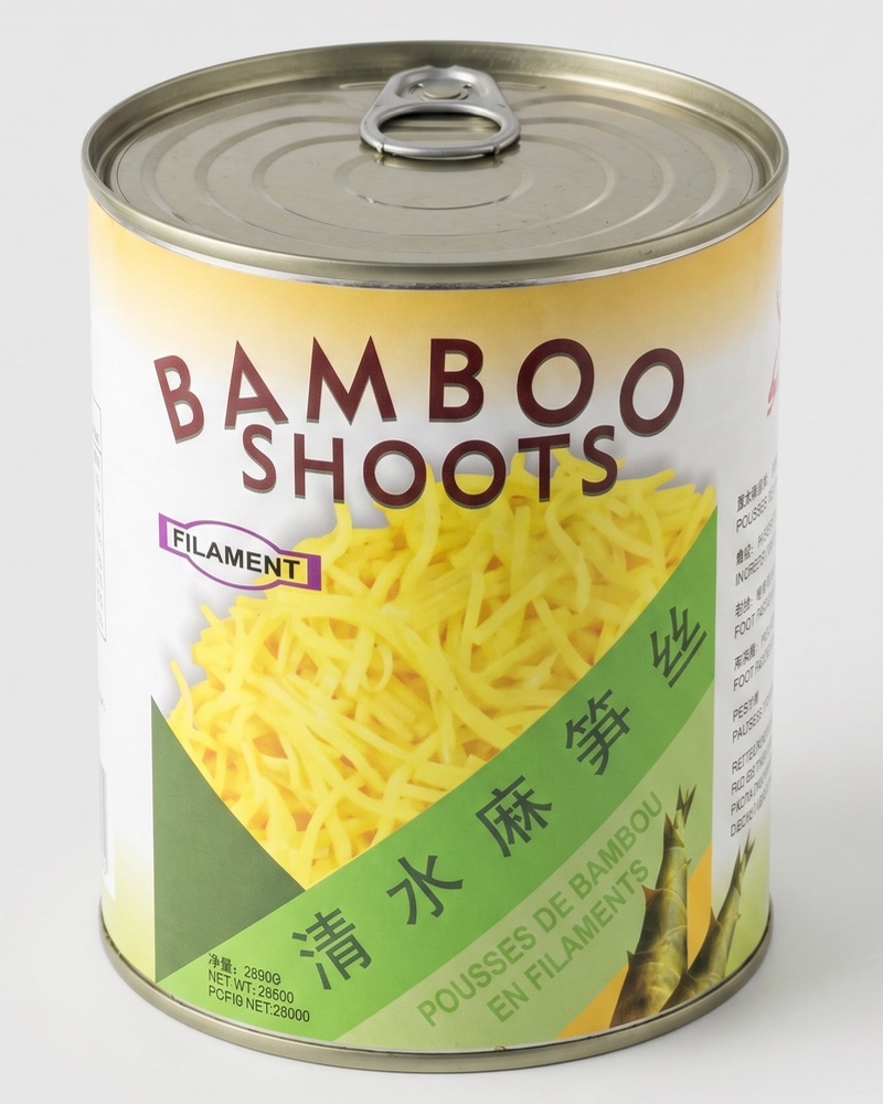 Pousses de bambou en filament 2950g