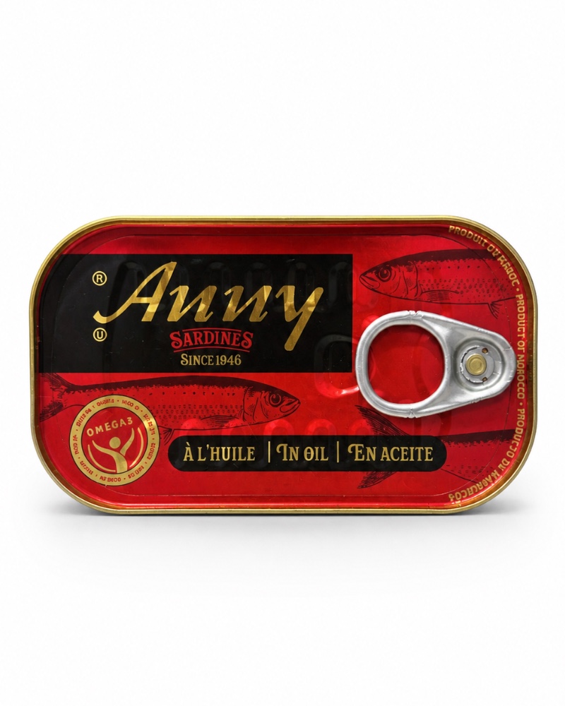 Anny sardines à l'huile végétale 125g