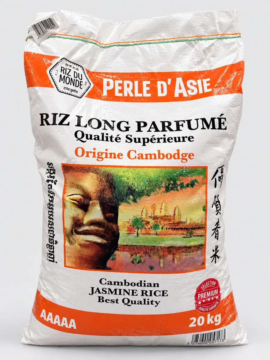 Riz long parfumé Perle d'Asie Cambodge 20kg