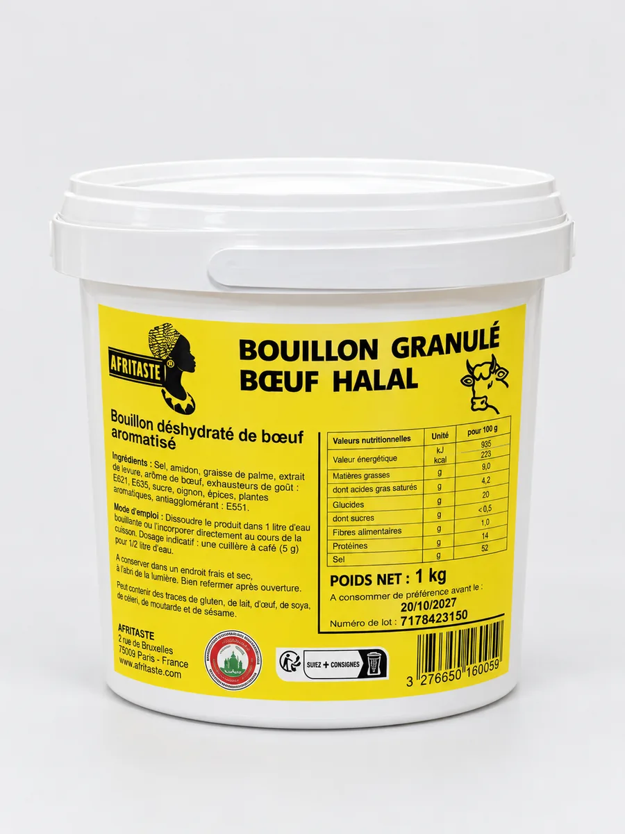 Bouillon granulé bœuf halal 1kg